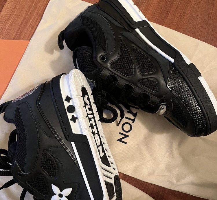 Louis Vuitton Sk8 Skate Shoes 8 5 Lv Black Virgil Abloh