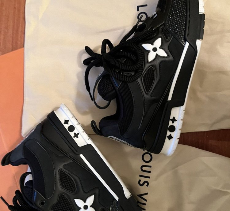 Louis Vuitton Sk8 Skate Shoes 8 5 Lv Black Virgil Abloh