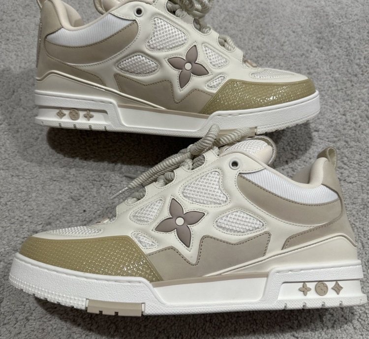 Louis Vuitton Skate Beige White