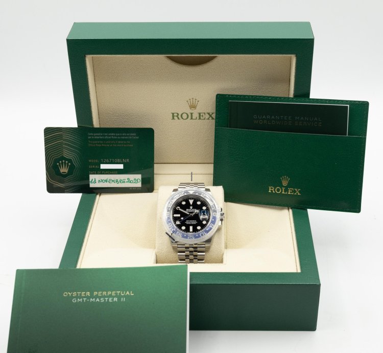 Rolex Gmt-master Ii 126710blnr - Nos Full Set - Full Stickers