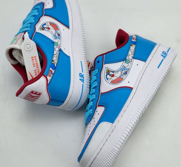 260 Nike Air Force 1 Low 07 Doraemon White Blue Bq8988-10612