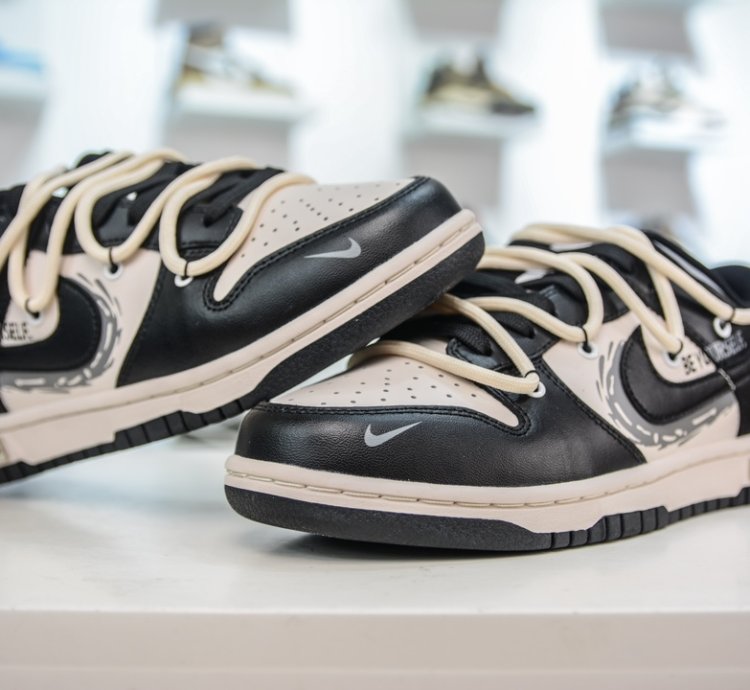 260 Yc Version Nike Dunk Low Metal Punk Black White Gold Dd1391-10012