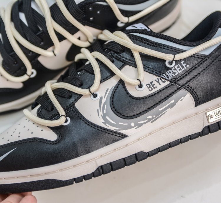 260 Yc Version Nike Dunk Low Metal Punk Black White Gold Dd1391-10012