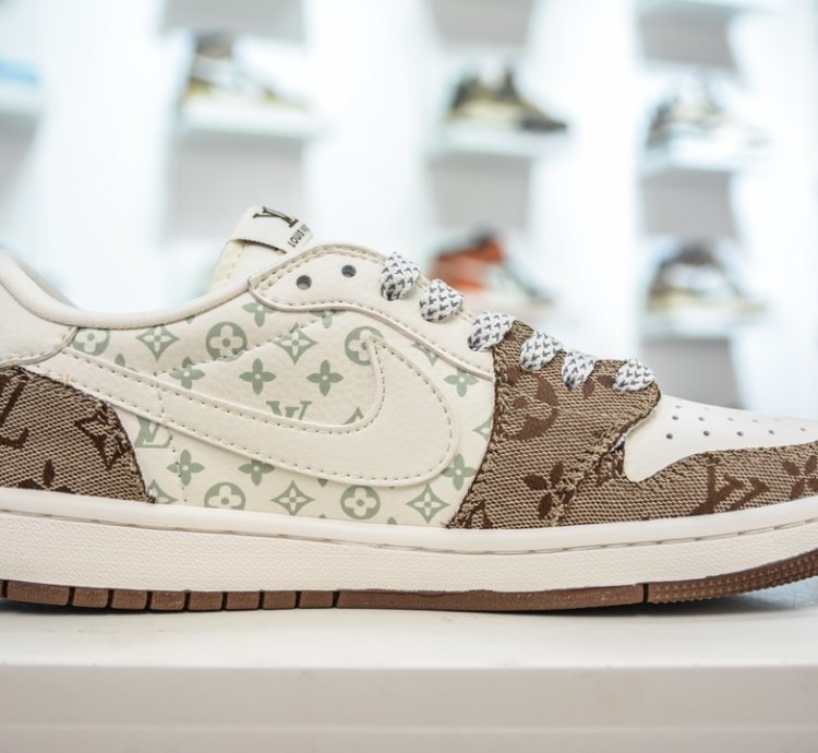 270 Ts X Air Jordan Aj1 Low Inverted Hook Low-top Joint Custom Color Matching Sj214