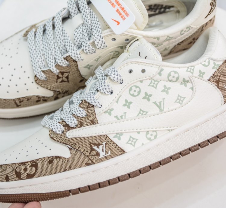 270 Ts X Air Jordan Aj1 Low Inverted Hook Low-top Joint Custom Color Matching Sj214