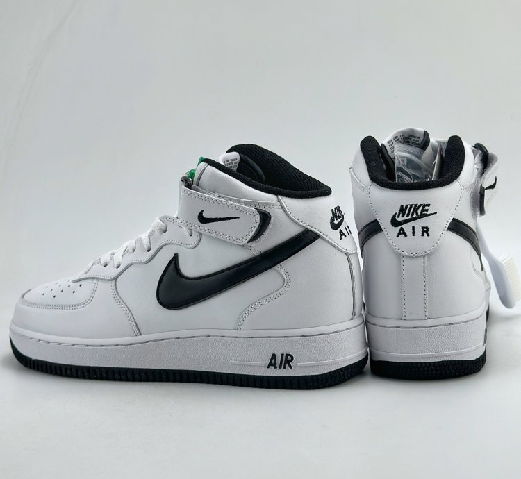 220 Nike Air Force 1 Mid 07 White Black Dv0806-101 23