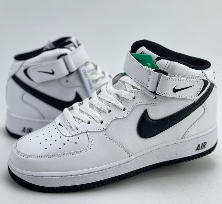 220 Nike Air Force 1 Mid 07 White Black Dv0806-101 23