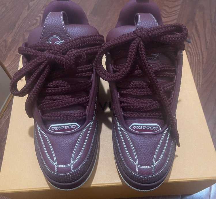 Louis Vuitton Skate Sneakers Burgundy