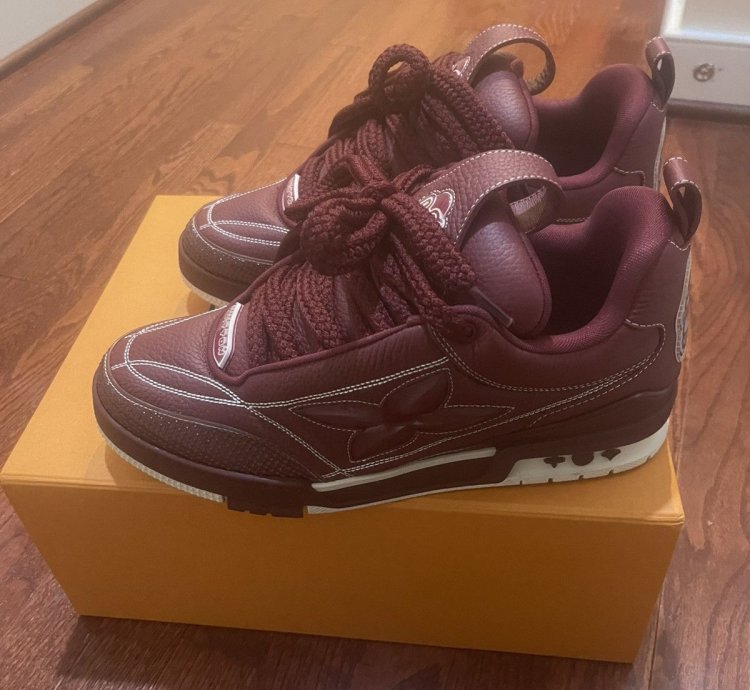 Louis Vuitton Skate Sneakers Burgundy