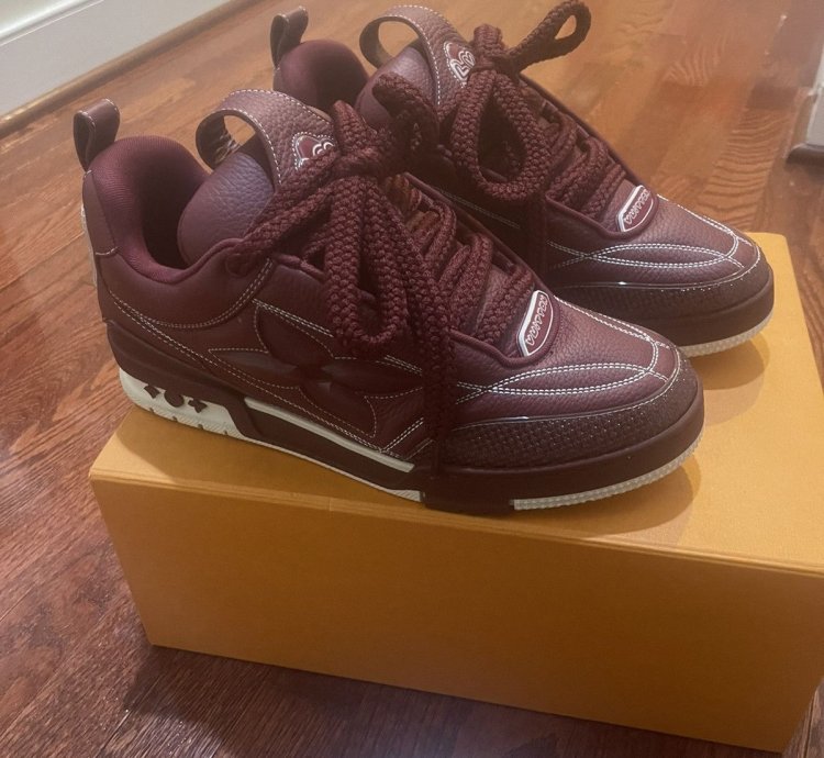 Louis Vuitton Skate Sneakers Burgundy