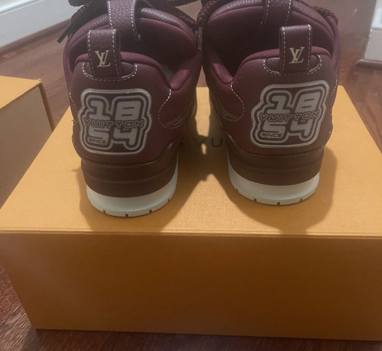 Louis Vuitton Skate Sneakers Burgundy