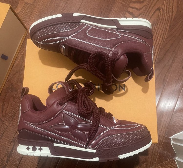 Louis Vuitton Skate Sneakers Burgundy