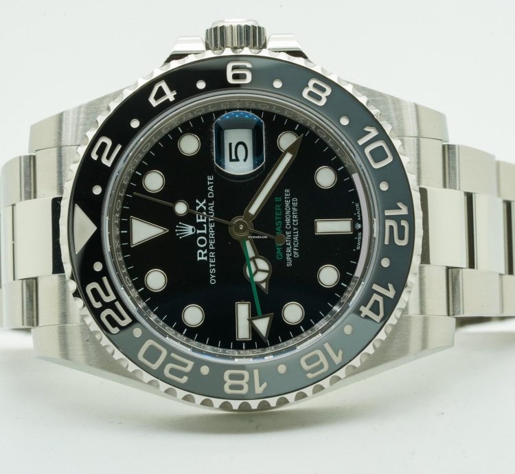 Rolex Gmt-master Ii 126710grnr 126710grnr 40mm Oyster Black Dial Grey Black Bezel Bruce Wayne