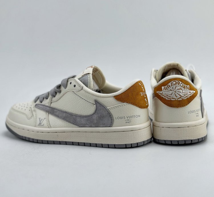 280 Travis Scott X Nike Air Jordan 1 Low X Louis Vuitton Three-party Joint Lx198123