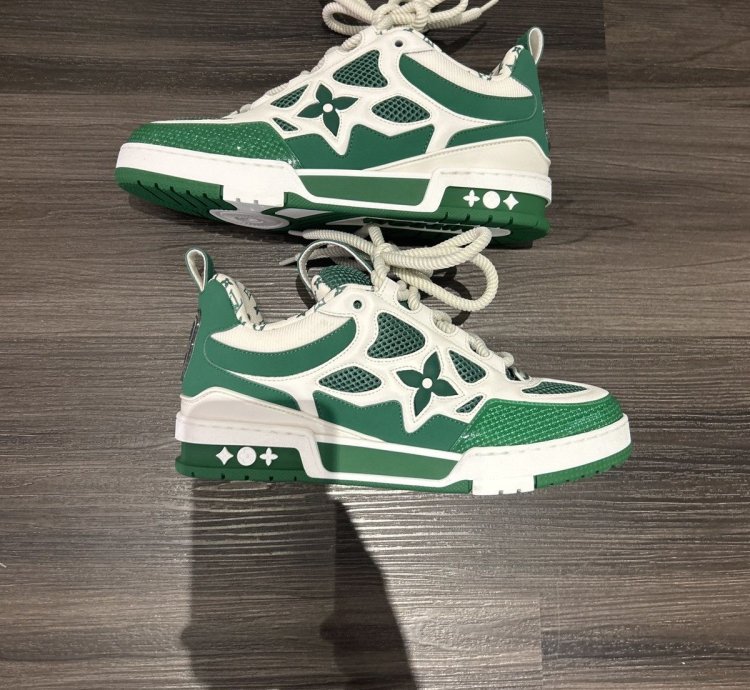 Louis Vuitton Skate Trainer Green White