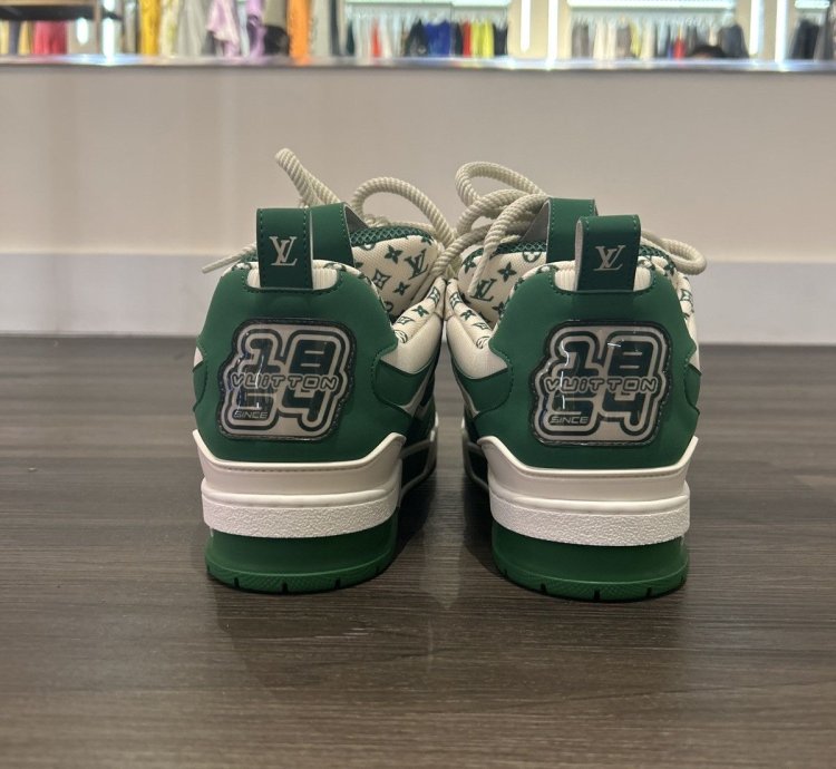 Louis Vuitton Skate Trainer Green White