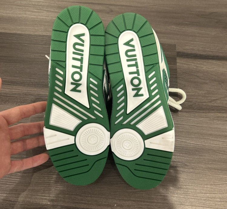 Louis Vuitton Skate Trainer Green White
