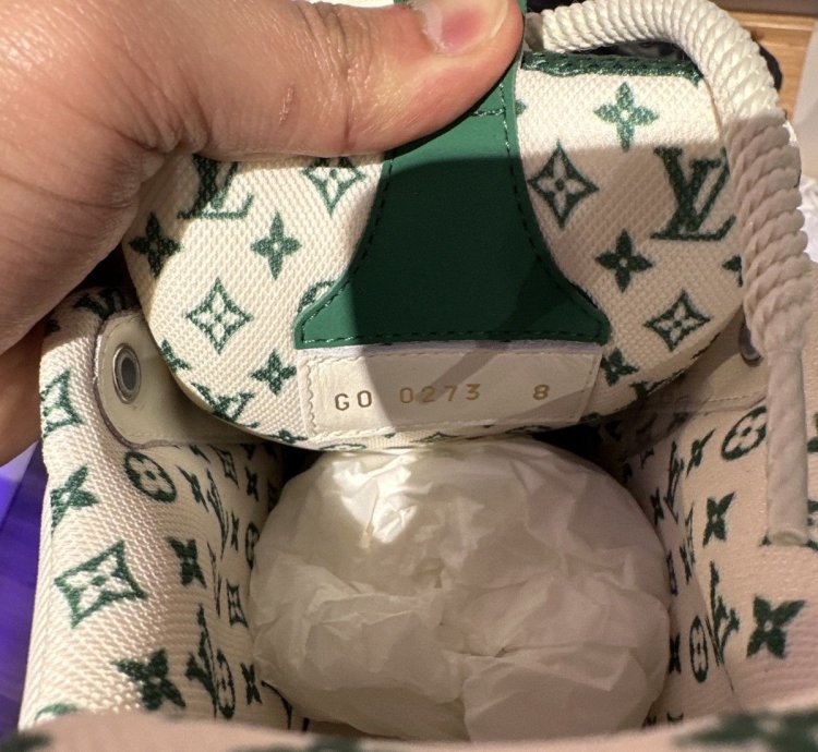 Louis Vuitton Skate Trainer Green White