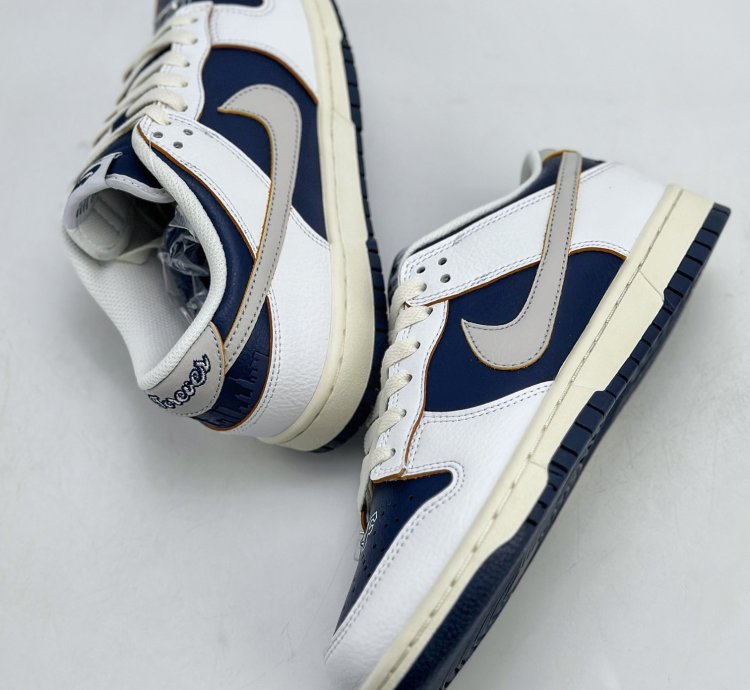 190 Nike Sb Dunk Low X Huf Nyc New York Scratch-off White And Blue Fd8775-100 -231f