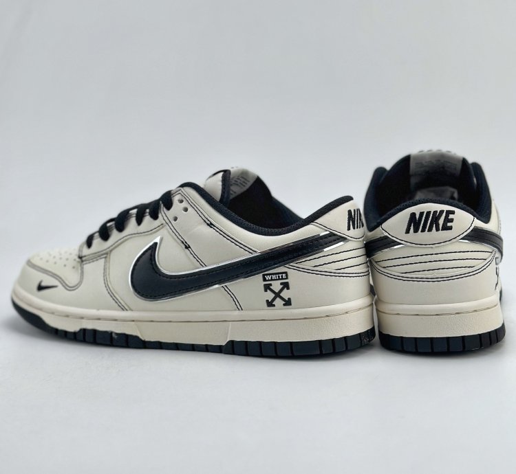 280 Nike Sb Dunk Low X Off-white White And Black Small Hook Dj2024-003 -