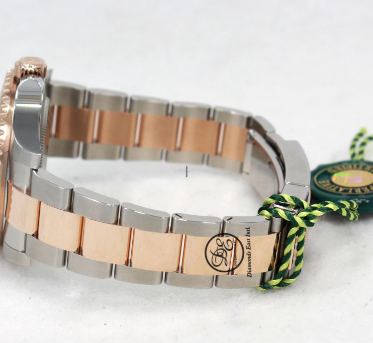 Rolex Gmt-master Ii 126711 Root Beer 18k Rose Gold Ss Box Papers New