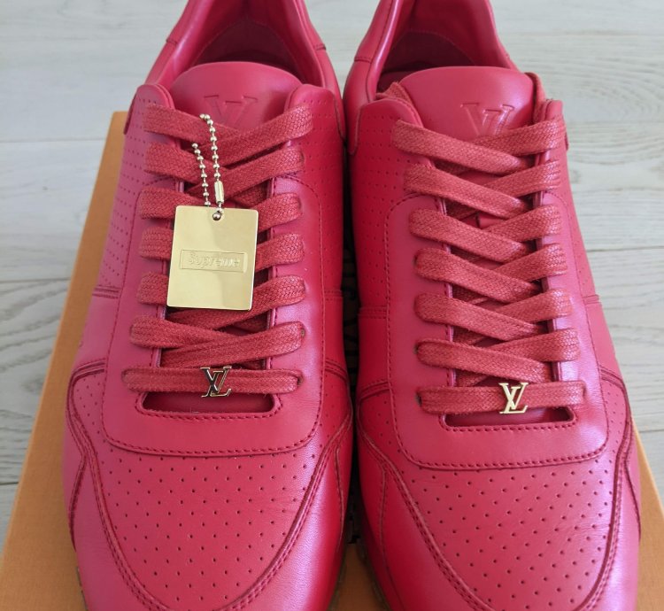 Louis Vuitton Supreme Run Away Red Sneaker