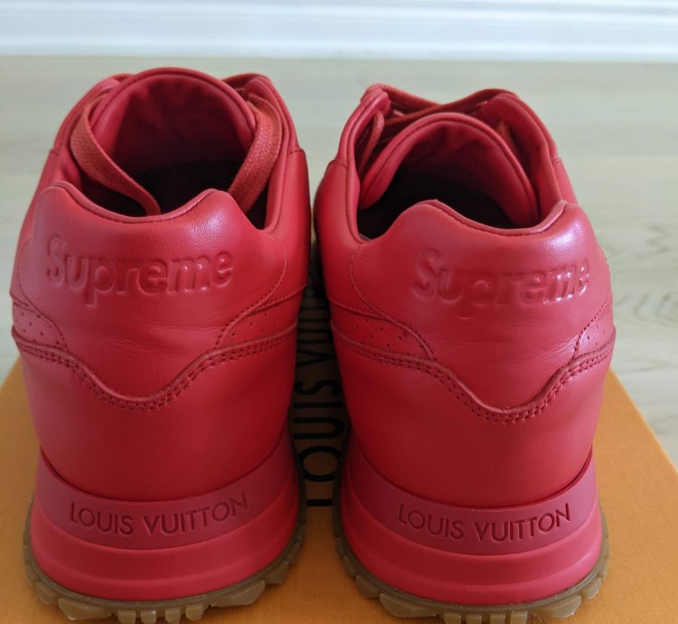 Louis Vuitton Supreme Run Away Red Sneaker