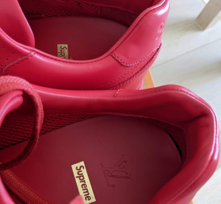 Louis Vuitton Supreme Run Away Red Sneaker