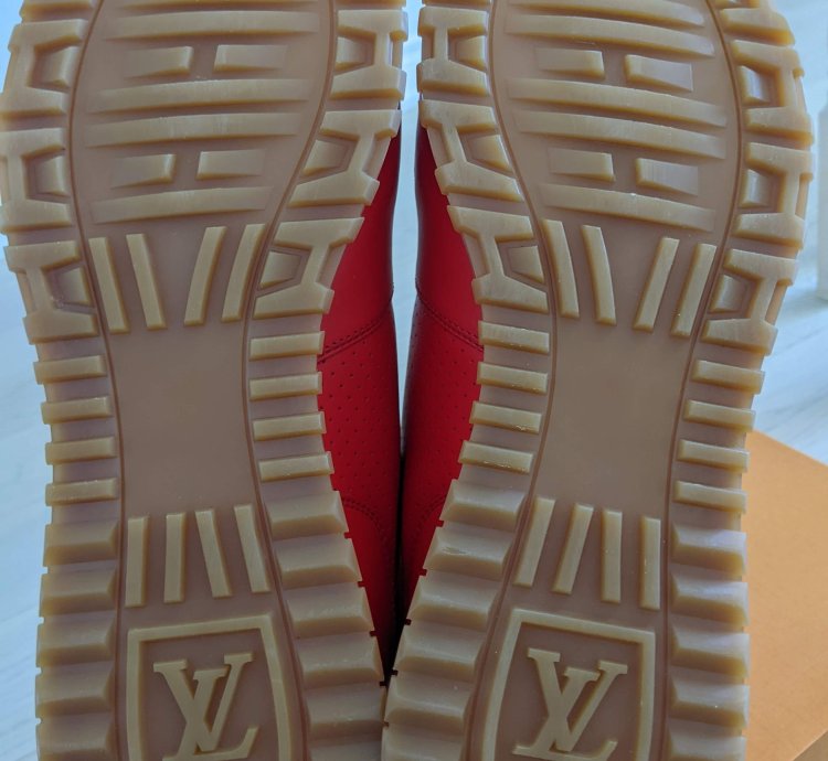 Louis Vuitton Supreme Run Away Red Sneaker