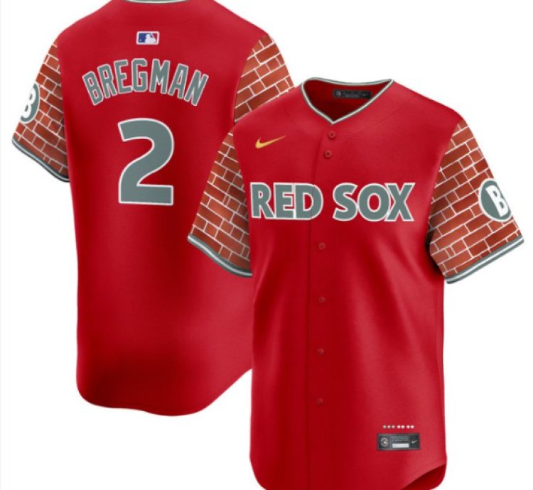 Alex Bregman Jersey 2 Boston Red Sox 2025 Fenway Red Brick Style Vapor Premier Stitched Red