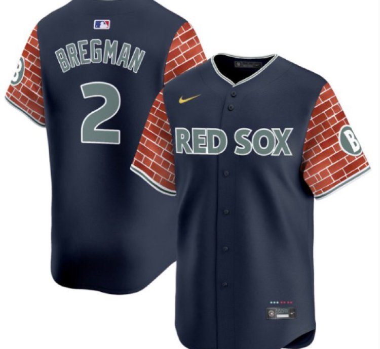 Alex Bregman Jersey 2 Boston Red Sox 2025 Fenway Red Brick Style Vapor Premier Stitched Navy