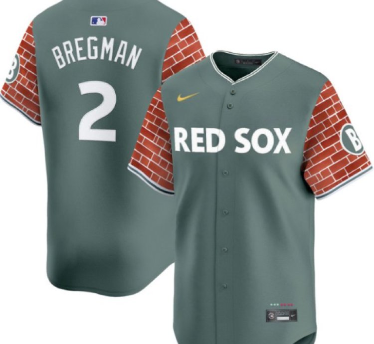 Alex Bregman Jersey 2 Boston Red Sox 2025 Fenway Red Brick Style Vapor Premier Stitched Green