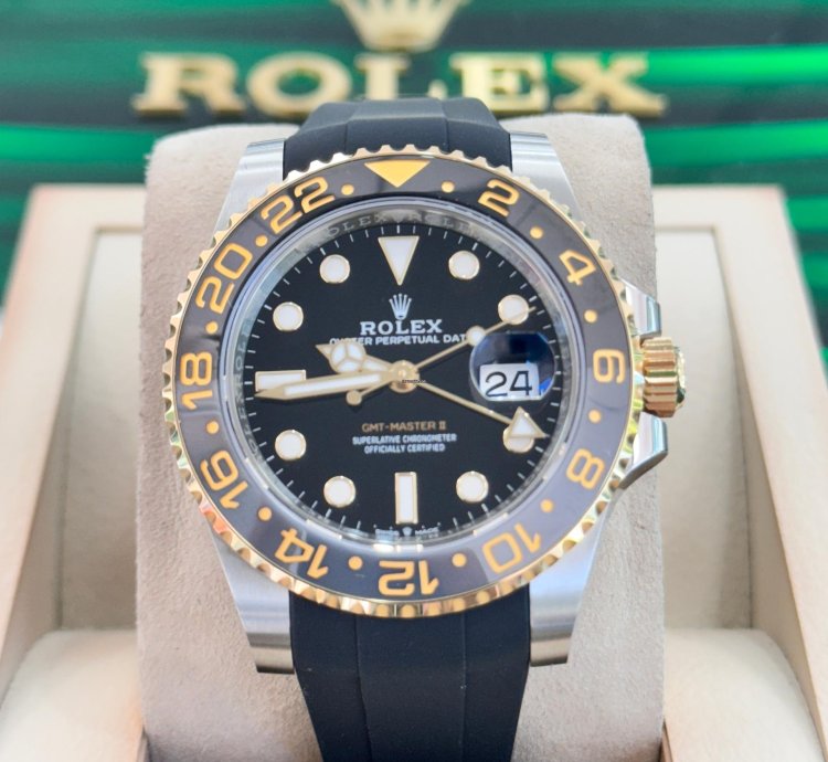 Rolex Gmt-master Ii 126713grnr 18k Gold Ss Jubilee Bracelet Rubber Unworn
