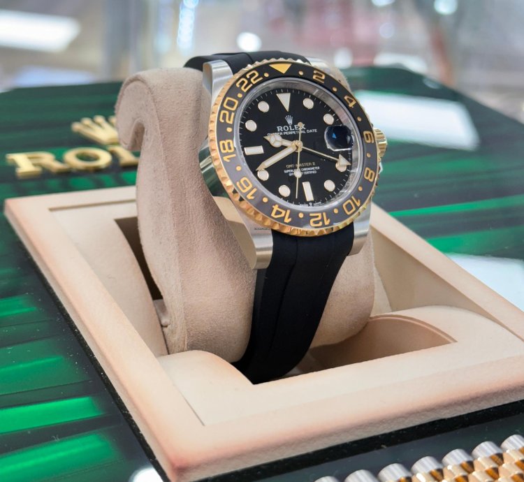 Rolex Gmt-master Ii 126713grnr 18k Gold Ss Jubilee Bracelet Rubber Unworn