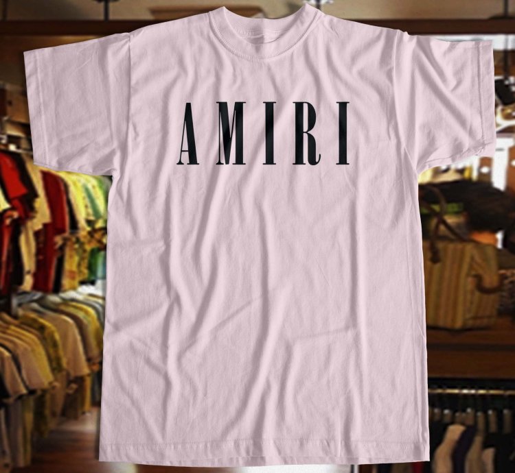 Amiri Logo Light Pink T Shirt Size Usa S - 5xl