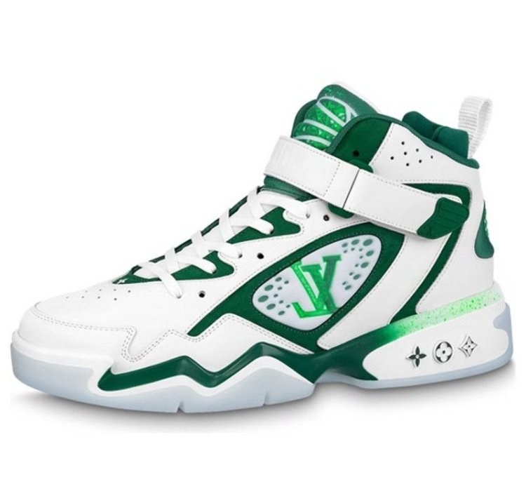 Louis Vuitton Trainer 2 Basketball Sneakers High Top Green