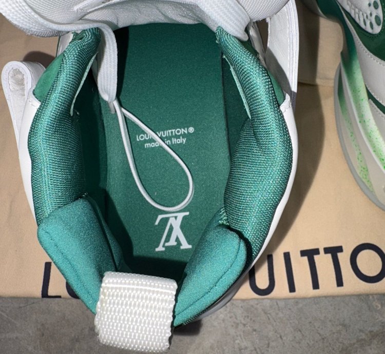 Louis Vuitton Trainer 2 Basketball Sneakers High Top Green