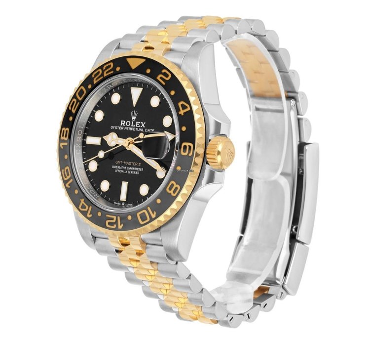 Rolex Gmt-master Ii 126713grnr Bumblebee Gold And Stainless Steel Jubilee 2024