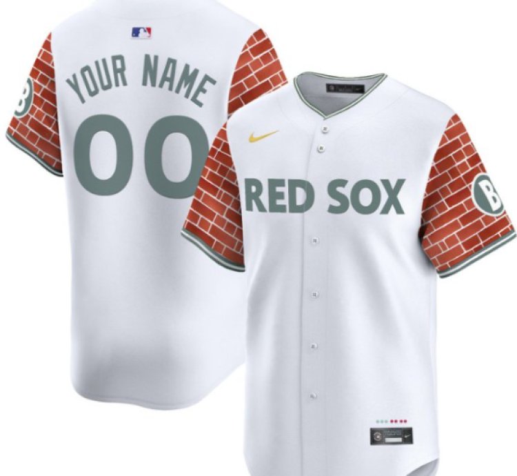 Custom Boston Red Sox Jersey 2025 Fenway Red Brick Style Vapor Premier Limited Stitched White
