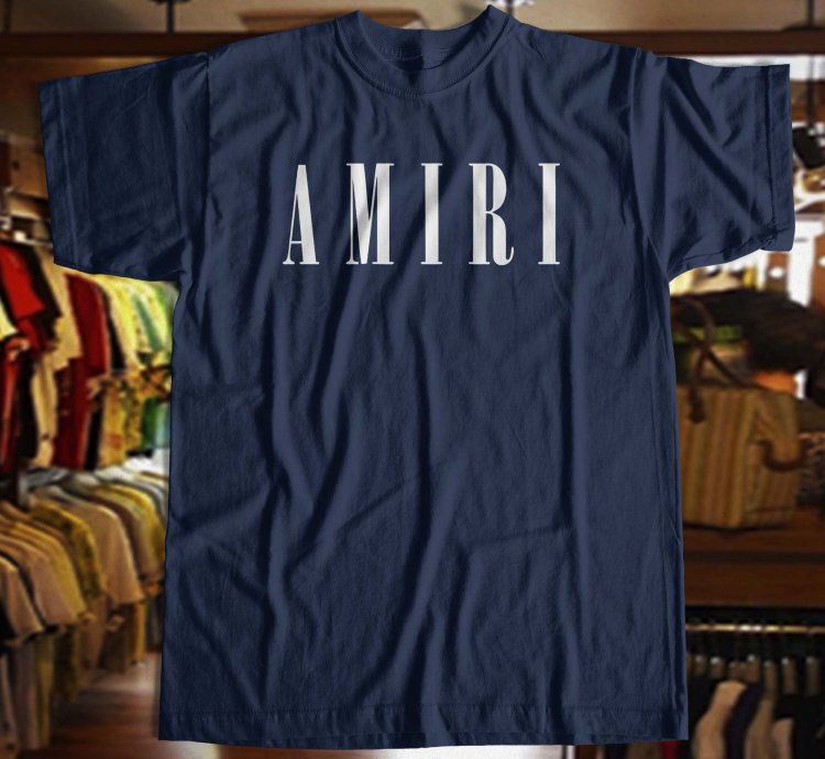 Amiri Logo Navy T Shirt Size Usa S - 5xl