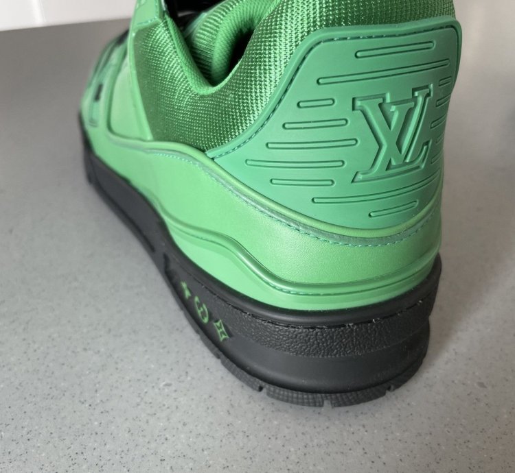 Louis Vuitton Trainer 2022 Green Black Virgil