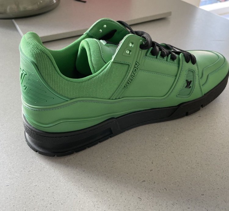 Louis Vuitton Trainer 2022 Green Black Virgil