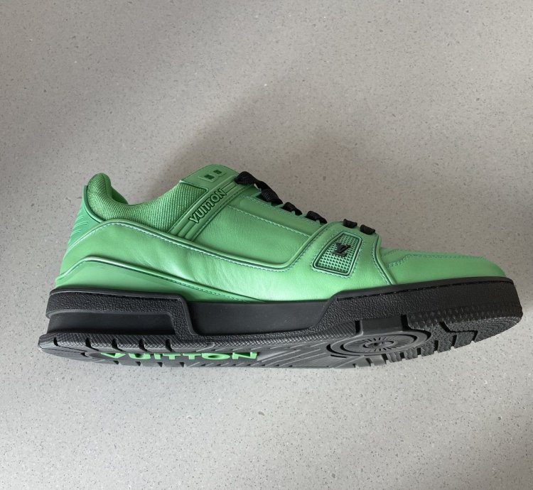 Louis Vuitton Trainer 2022 Green Black Virgil