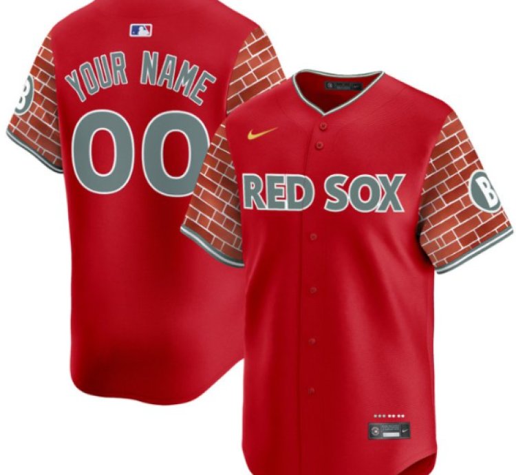 Custom Boston Red Sox Jersey 2025 Fenway Red Brick Style Vapor Premier Limited Stitched Red