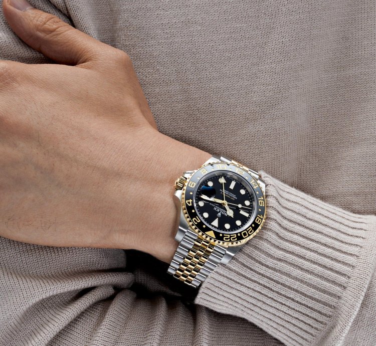 Rolex Gmt-master Ii 126713grnr Stainless Steel Yellow Gold Black Dial Jubilee 2024