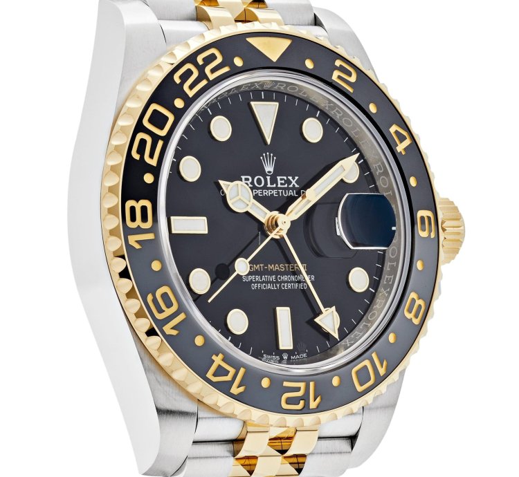 Rolex Gmt-master Ii 126713grnr Stainless Steel Yellow Gold Black Dial Jubilee 2024