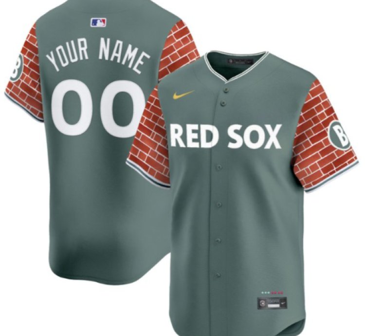 Custom Boston Red Sox Jersey 2025 Fenway Red Brick Style Vapor Premier Limited Stitched Green