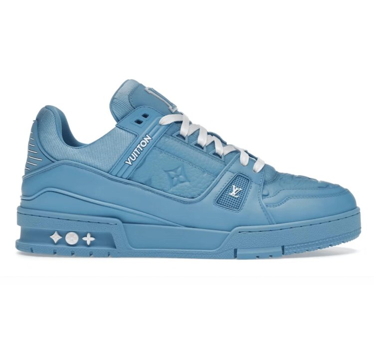 Louis Vuitton Trainer Blue Embossed Monogram