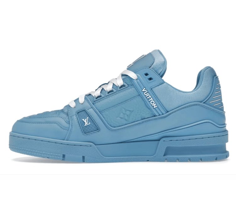 Louis Vuitton Trainer Blue Embossed Monogram