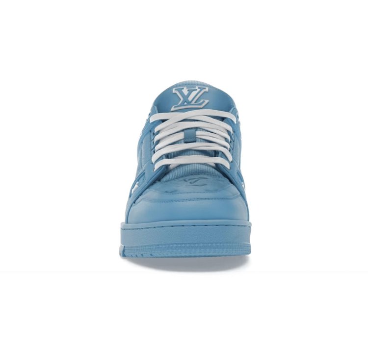 Louis Vuitton Trainer Blue Embossed Monogram